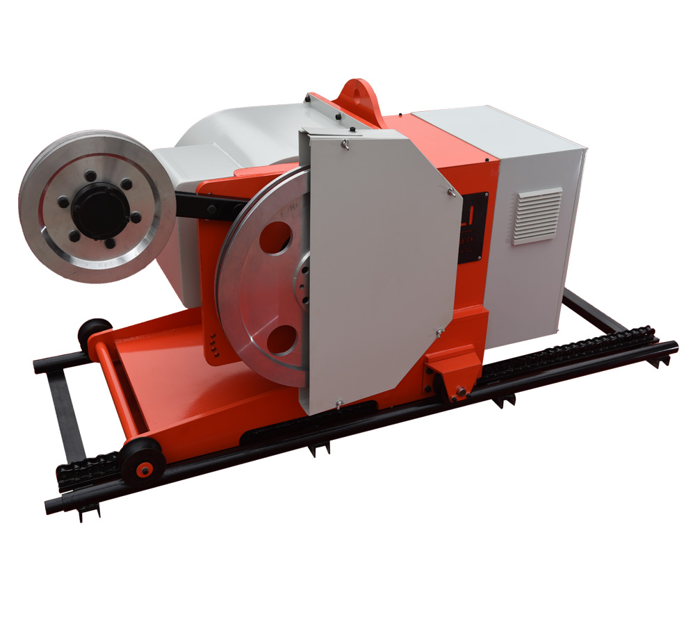 Wire saw machine for block squaring