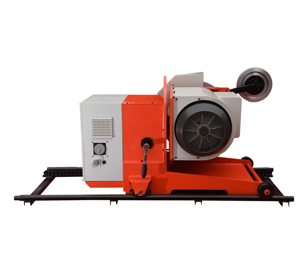 Wire saw machine for block squaring